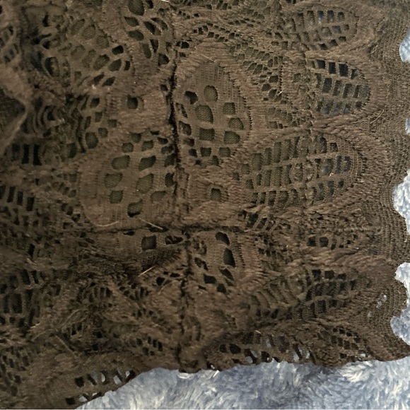 COPY - Lingerie Set Sz small Black Lace Bralette Bra Matching  Panties High L… - Picture 8 of 12